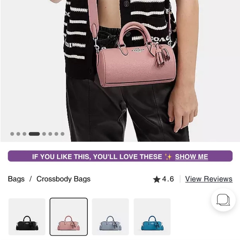 COACH BARREL BAGS WITH CROSSBODY STRAPS NWT